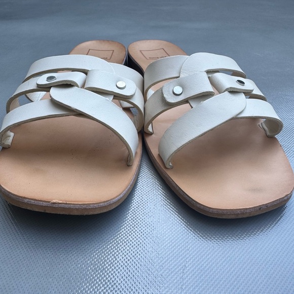 Dolce Vita Cait Leather Slide Sandals - Picture 4 of 5